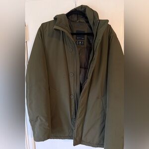 Men's Olive Green parka  winter Jacket